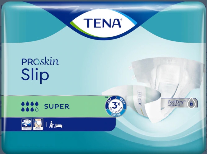 Pieluchomajtki TENA Slip Proskin Super L 30szt