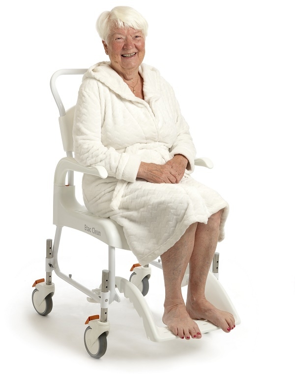 ETAC CLEAN Wózek inwalidzki z funkcją toalety i regulacją wysokości siedziska (47,5-60 cm) 4 hamulce