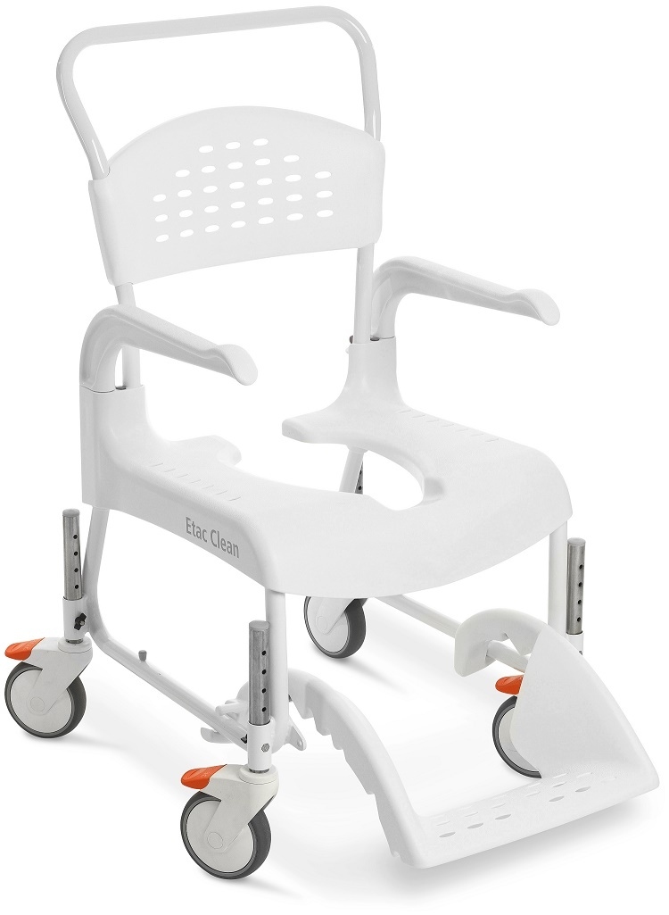 ETAC CLEAN Wózek inwalidzki z funkcją toalety i regulacją wysokości siedziska (47,5-60 cm) 4 hamulce