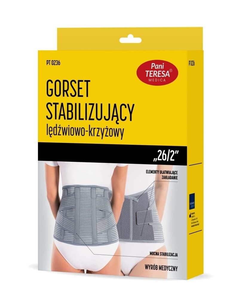Gorset stabilizujący lędźwiowo-krzyżowy „26/2”