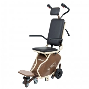 Schodołaz kroczący z krzesełkiem i systemem antywywrotnym GECKO SEAT